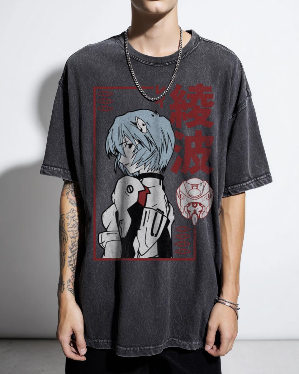 Ayanami Rei Evangelion Anime T-Shirt - Neon Genesis Manga Art for Fans