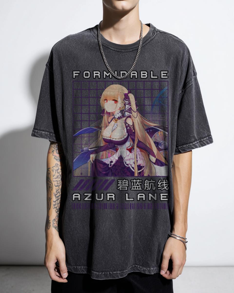 Azur Lane Formidable Anime T-Shirt | Waifu Video Game Graphic