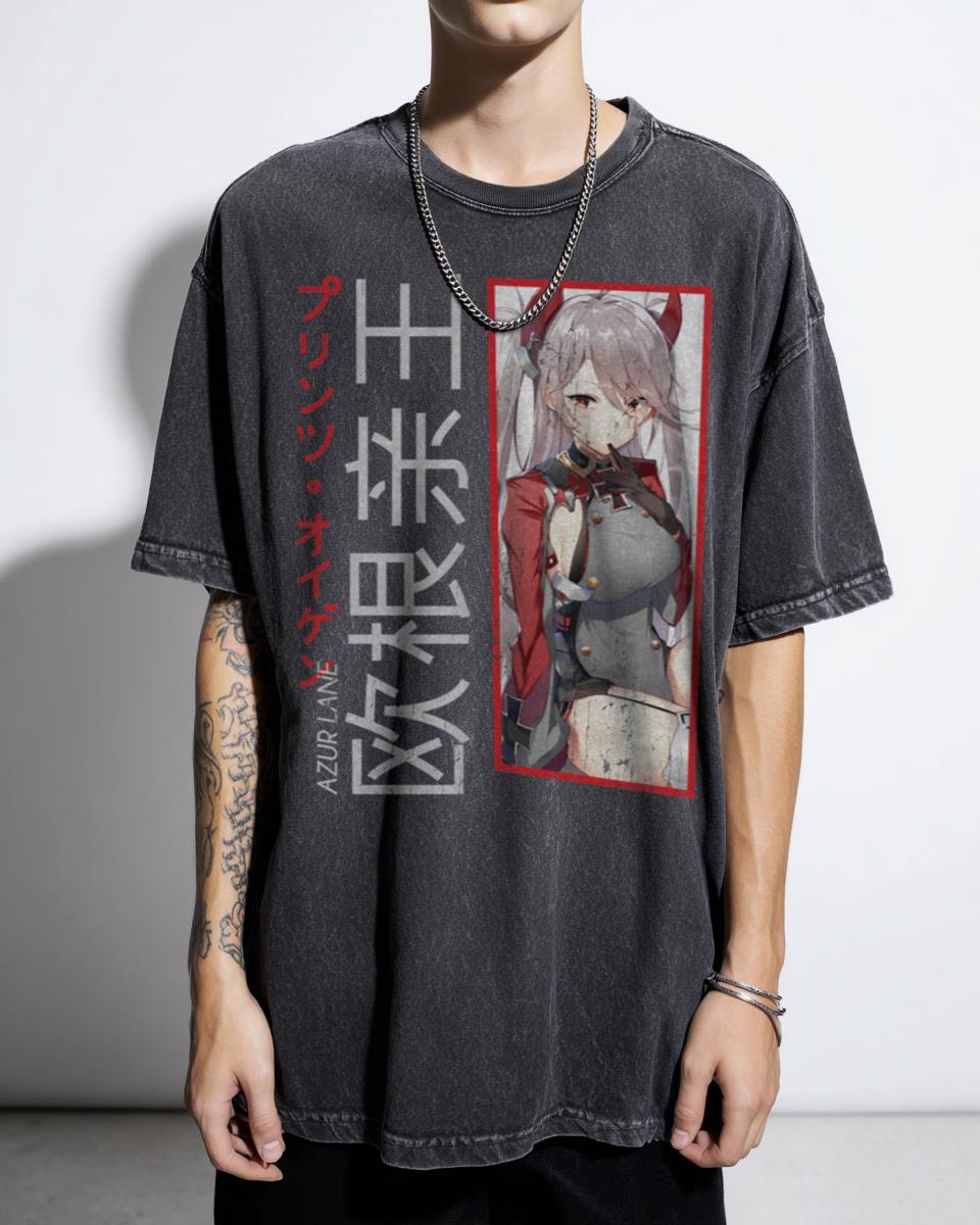 Azur Lane Prinz Eugen Anime T-Shirt - Manga Waifu Ship Girl Fan