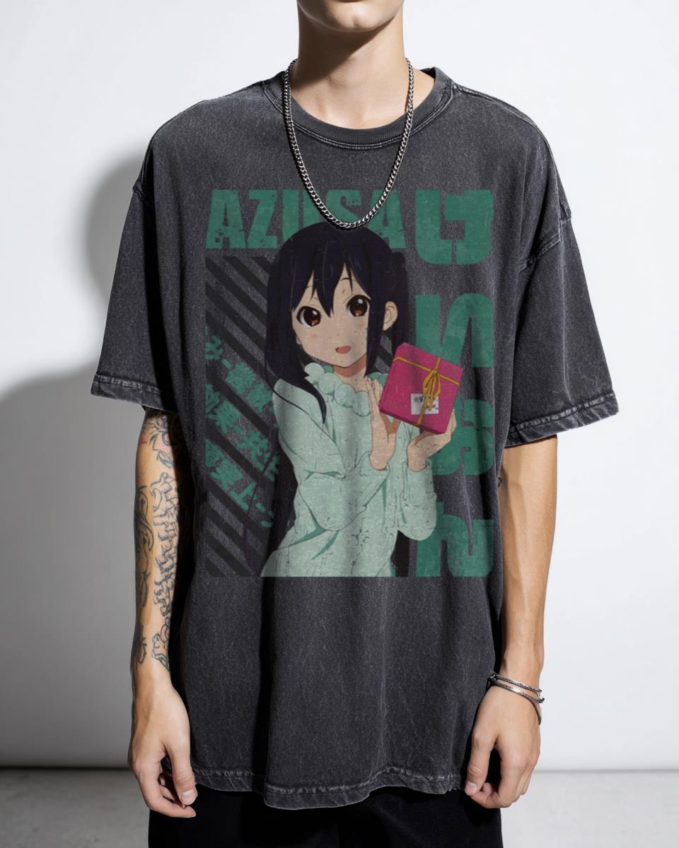 Azusa Nakano K-ON! Anime Girl T-Shirt - Kawaii Manga Fan Unisex