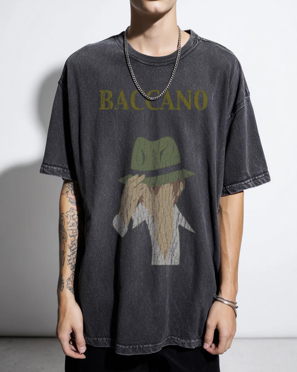 Baccano Firo Acidwash T-Shirt | Mafia Anime Fan Apparel