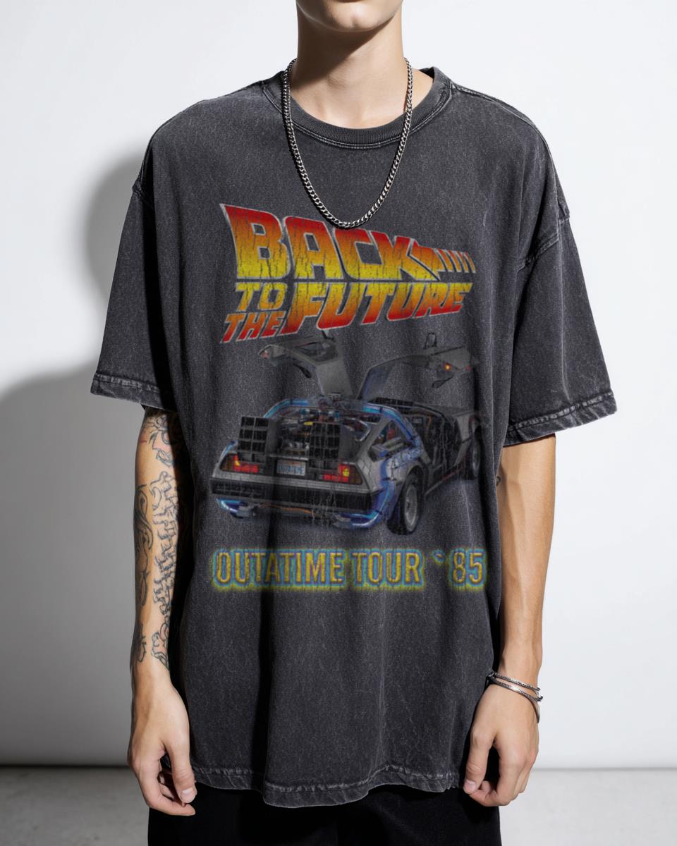Back to the Future Outatime Tour T-Shirt | 80s Sci-Fi Movie Tee