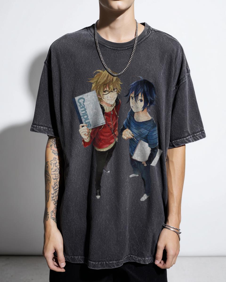 Bakuman Writer Manga T-Shirt | Akito & Mashiro Fan Tee