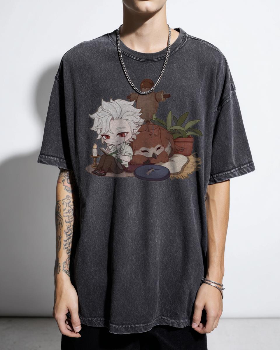 Baldur's Gate 3 Wyll Kawaii Character T-Shirt - Fantasy RPG Gamer Gift