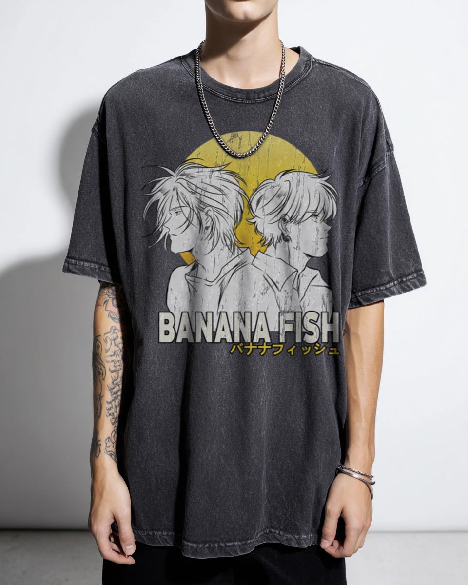 BANANA FISH Anime Manga T-Shirt - Ash Lynx Eiji Okumura 70s 80s 90s
