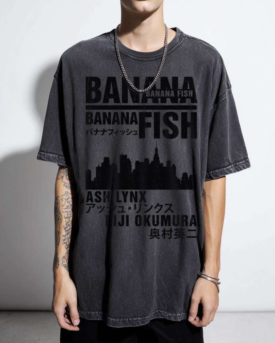 Banana Fish Anime Manga T-Shirt - Boys Love Japanese Series Fan Unisex