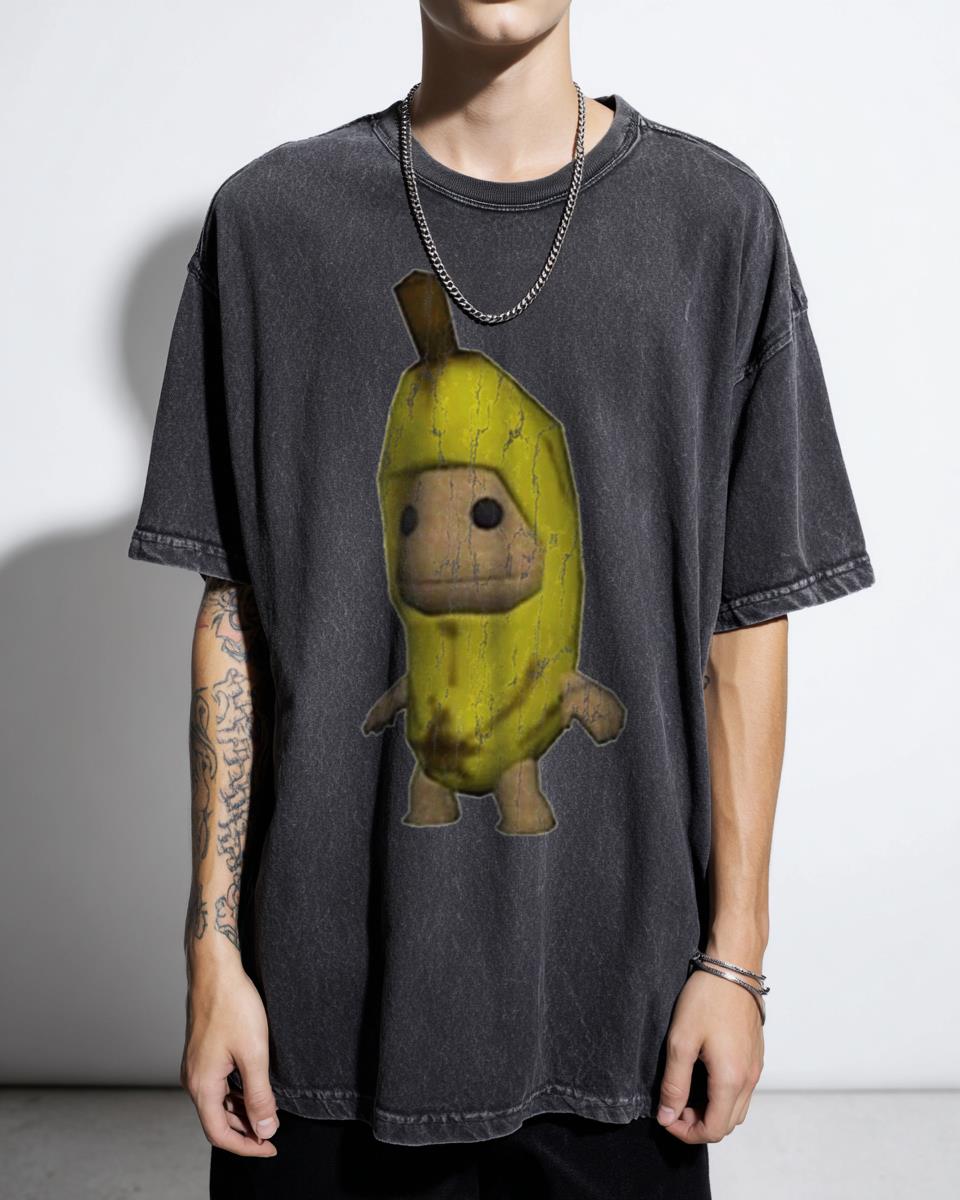 Banana Sackboy Little Big Planet Gaming T-Shirt - Cute Playstation Character