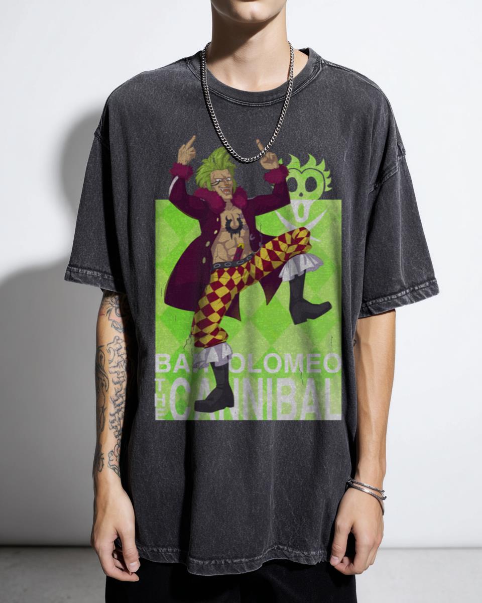 Bartolomeo One Piece Anime Fanboy T-Shirt - Cannibal Pirate Manga Weeb Unisex