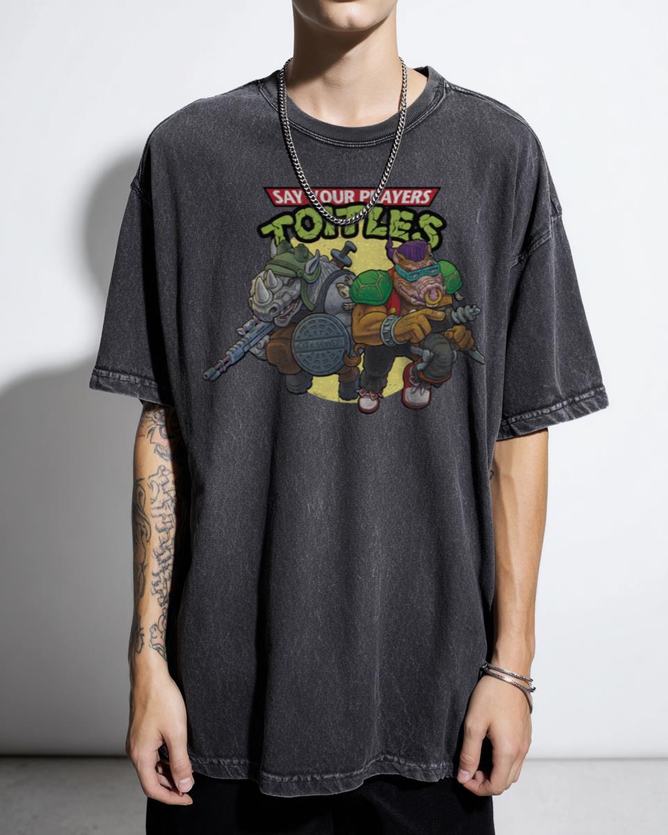 Bebop and Rocksteady TMNT Villains T-Shirt - 90s Mutant Ninja Turtles Retro