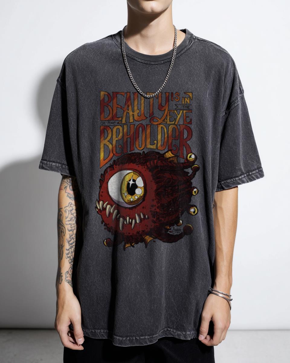 Beholder 'Beauty is in the Eye' D&D Critical Role T-Shirt - Gaming Joke Unisex