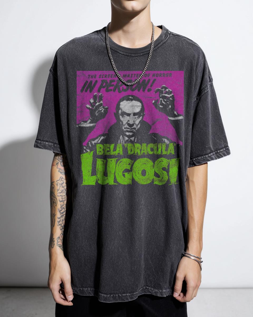 Bela Lugosi Dracula Master of Horror Movie T-Shirt - Vintage Universal Monsters Fan Unisex