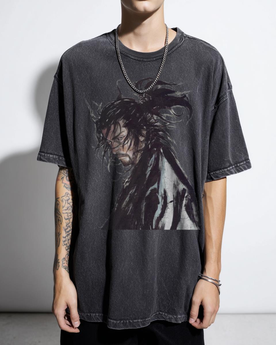 Berserk Vagabond Manga Swordsman Art T-Shirt - Samurai Seinen Anime Fan