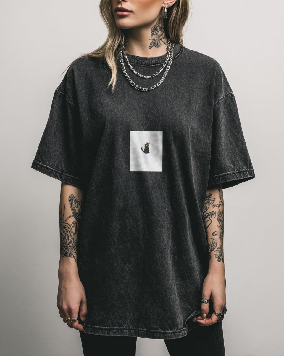 Black Cat Kuroneko Trigun Stampede Anime T-Shirt – Cute Green Eyes Kitty Lover