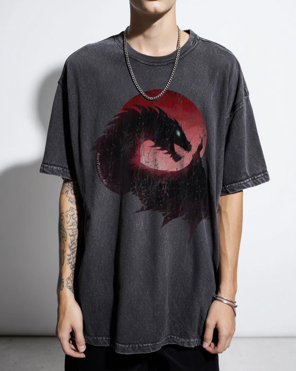 Blood Moon Dragon T-Shirt | D&D Magic The Gathering Fan Tee