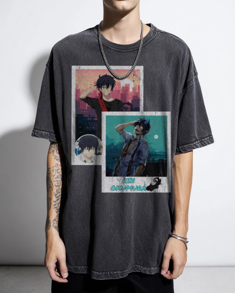 Blue Exorcist Japanese Anime Manga T-Shirt - Rin Okumura Fan Unisex