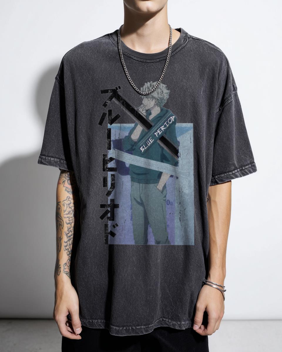 Blue Period 'RESTART' Yatora Yaguchi T-Shirt - Anime Manga Art Apparel