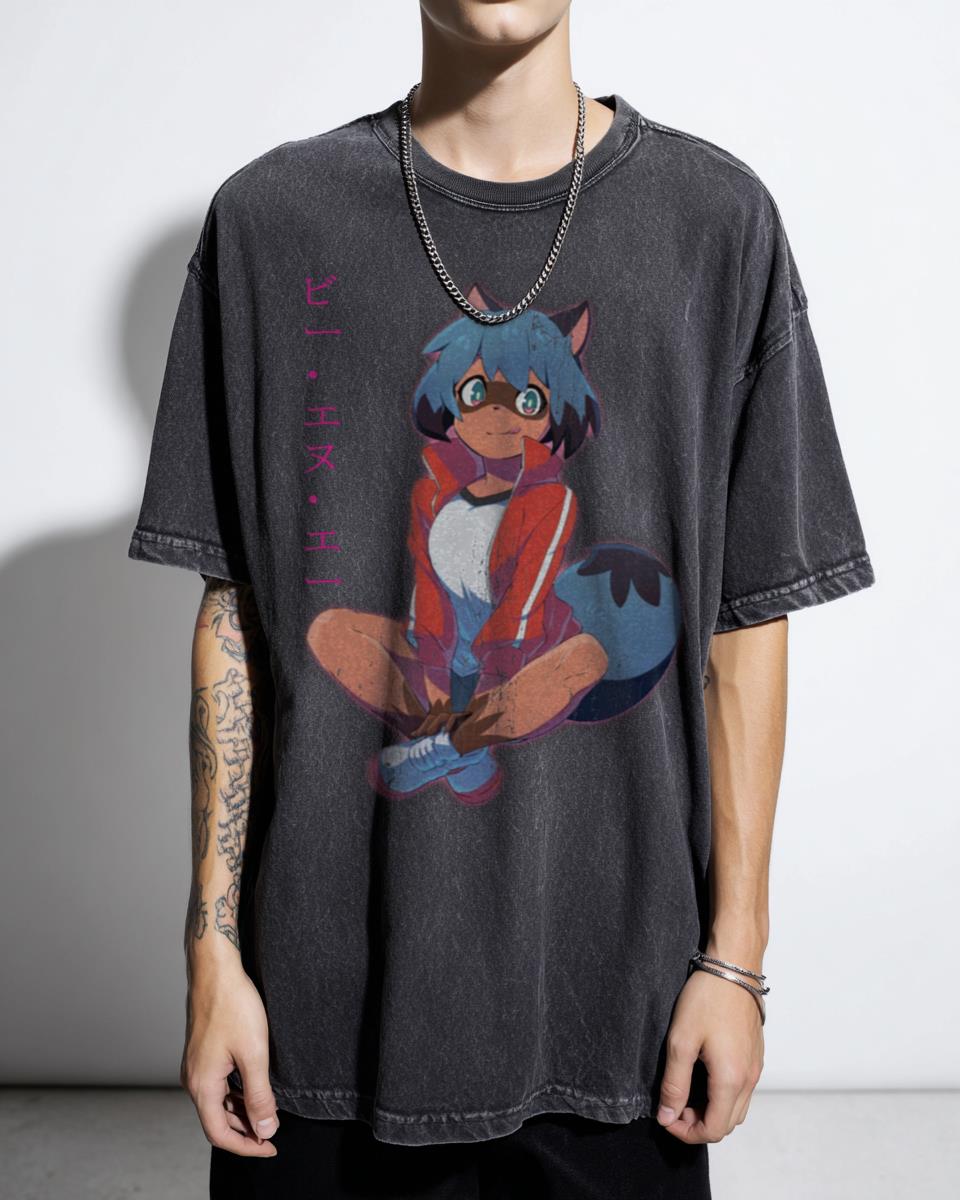 BNA Michiru Kagemori Anime T-Shirt - Brand New Animal Tanuki Girl Fan Art