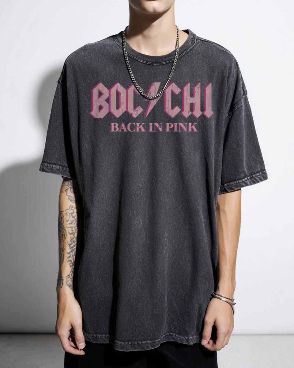Bocchi the Rock! 'Back in Pink' Hitori Gotoh Anime T-Shirt - Grunge Style Manga Fan Unisex