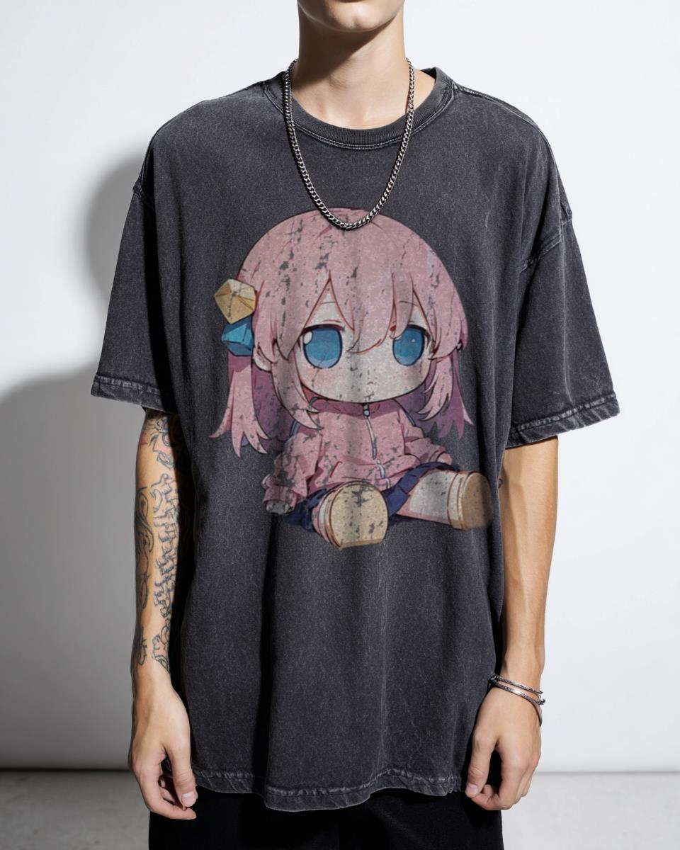 Bocchi the Rock! Fumo Anime T-Shirt | Hitori Gotoh Fan Art