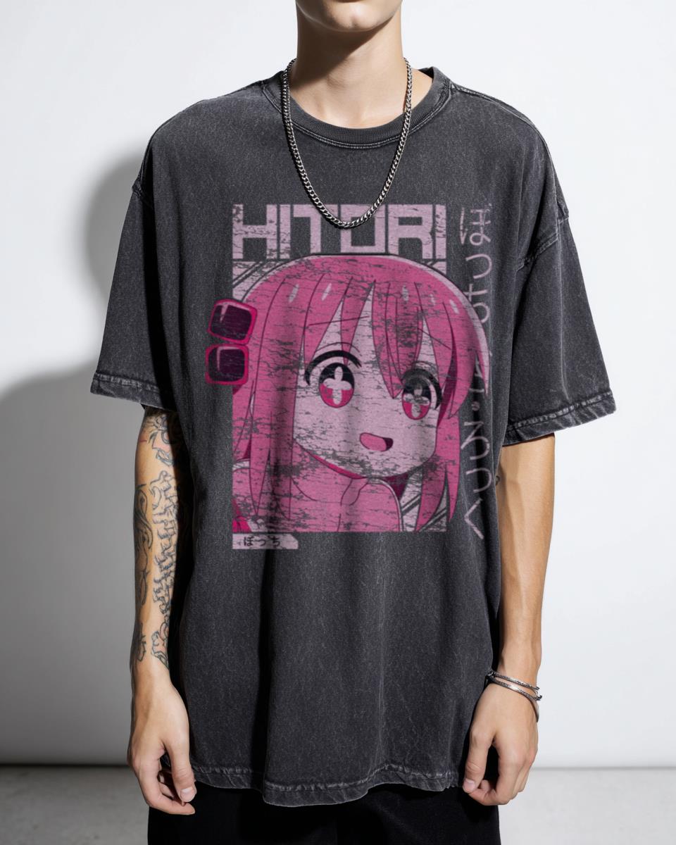 Bocchi the Rock! Hitori Gotoh Anime T-Shirt | Music Fan Art