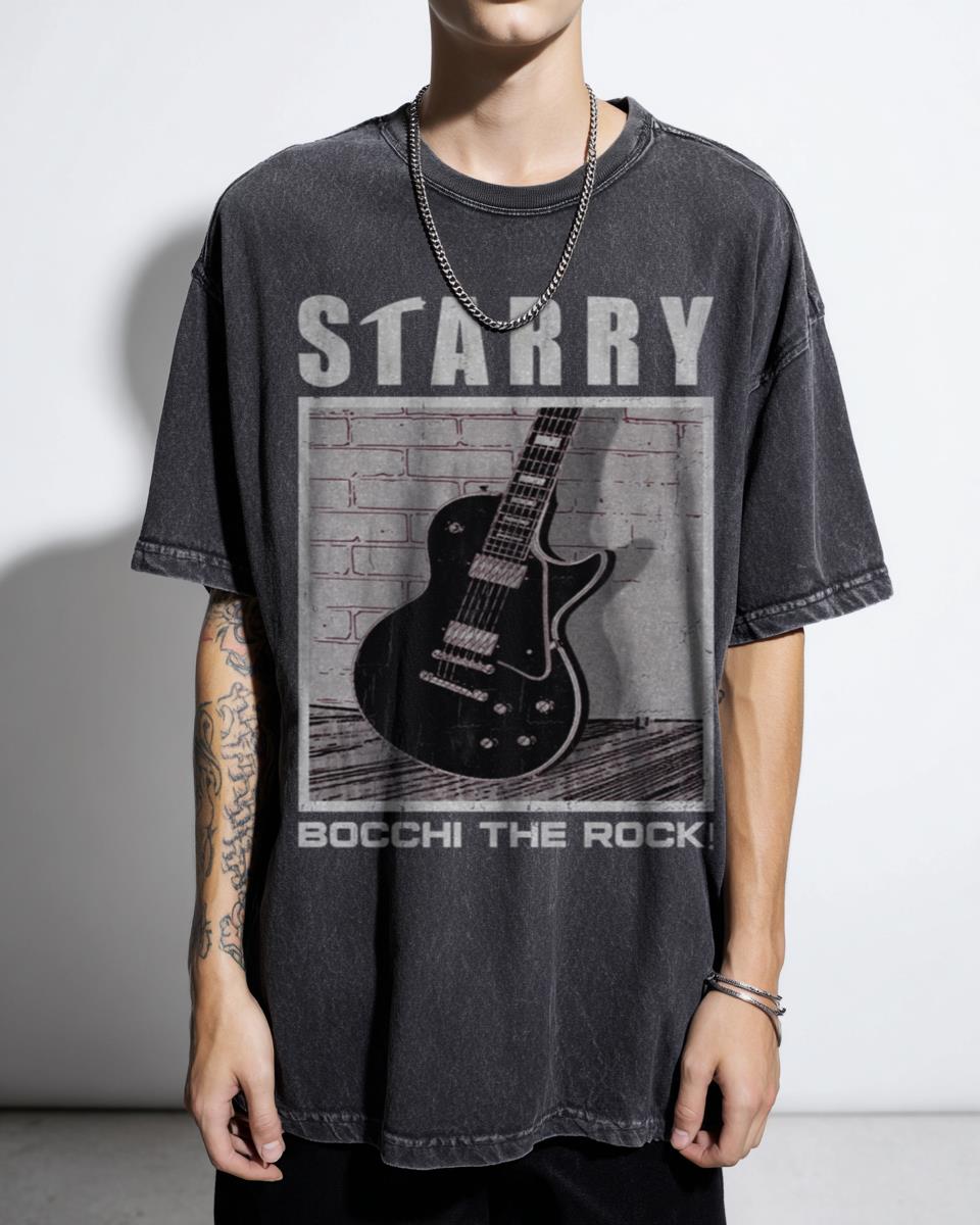 Bocchi the Rock! Starry Hitori Gotoh Acidwash Tee