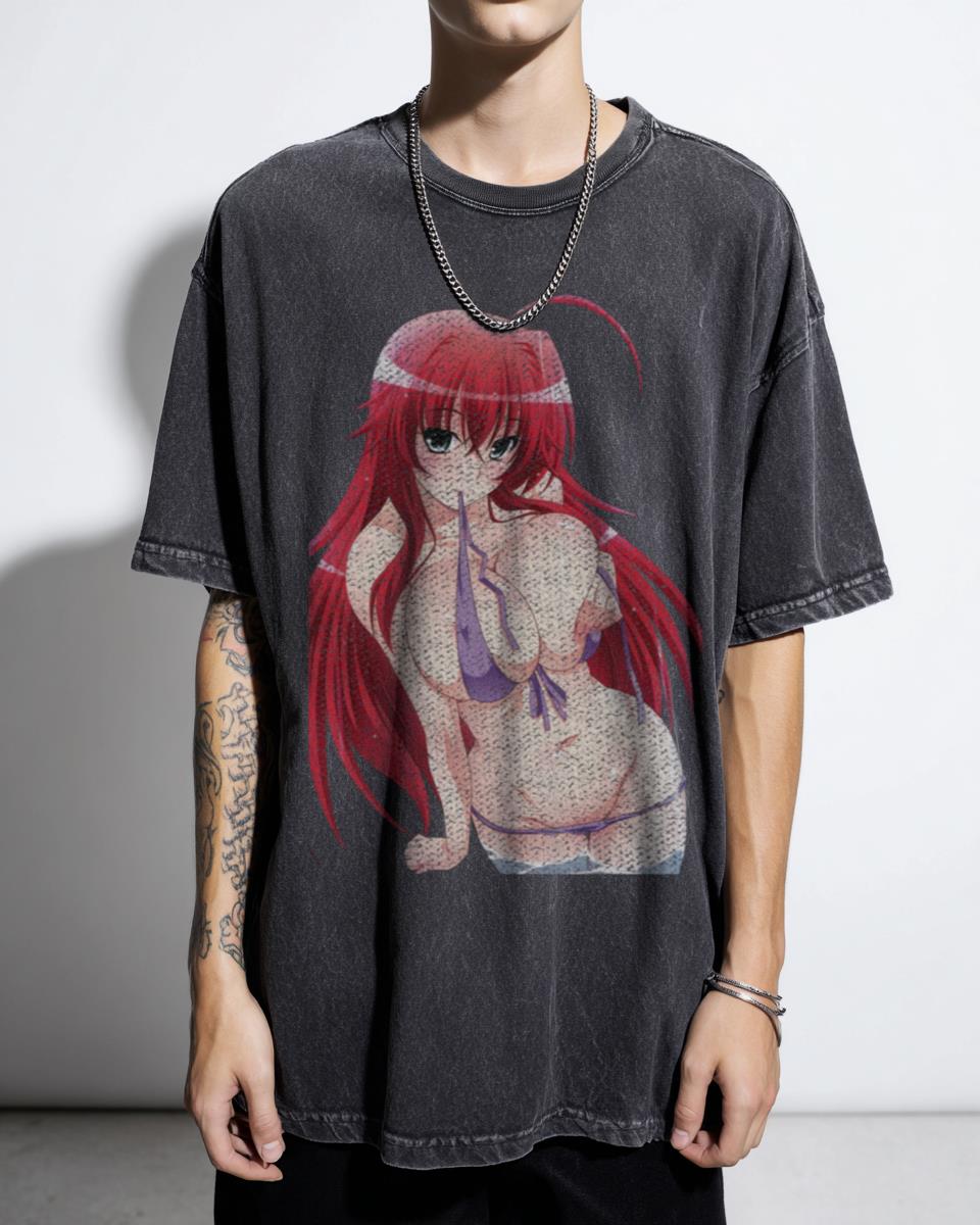 Bold Rias Gremory Anime T-Shirt | High School DxD Fan