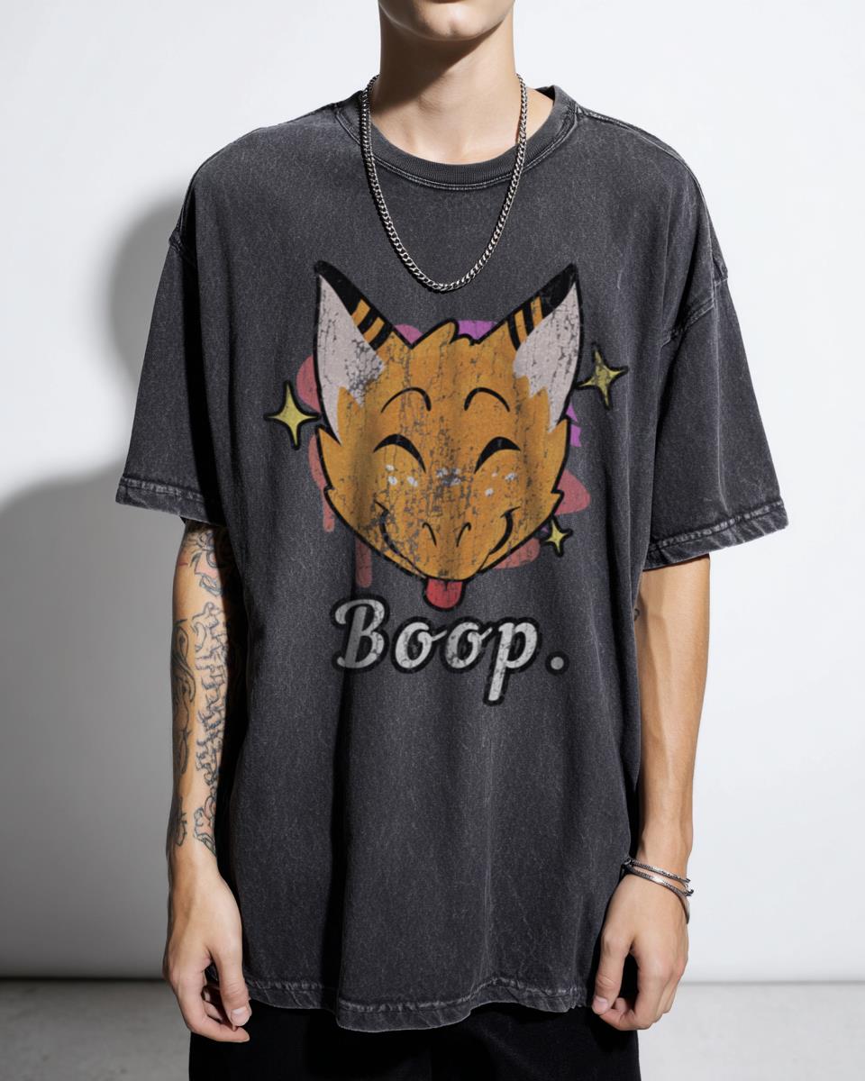 Boop Dragon Furry Fursona Cute Acidwash Tee
