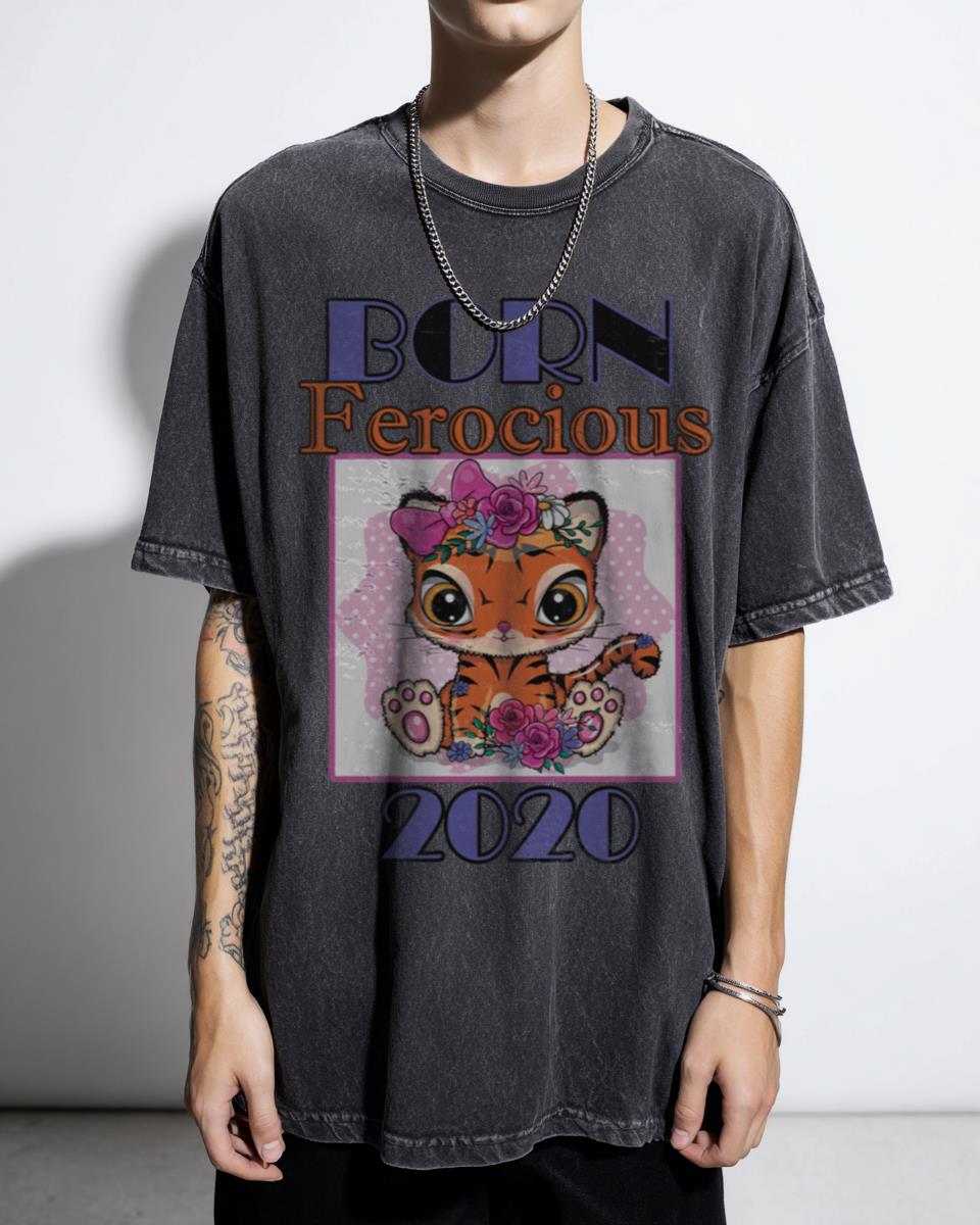 Born Ferocious 2020 Tiger Graphic Tee | Wild Animal Shirt