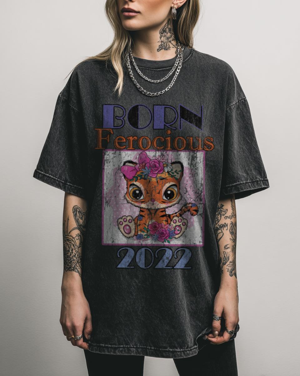 Born Ferocious 2022 Tiger Graphic Tee | Wild Animal Shirt