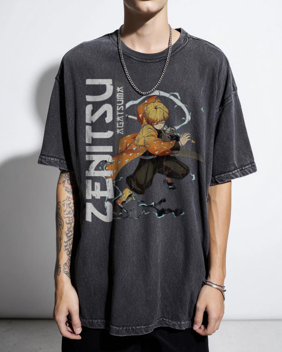 Breathing Zenitsu Demon Slayer T-Shirt - Kimetsu No Yaiba Anime Manga Fan Unisex