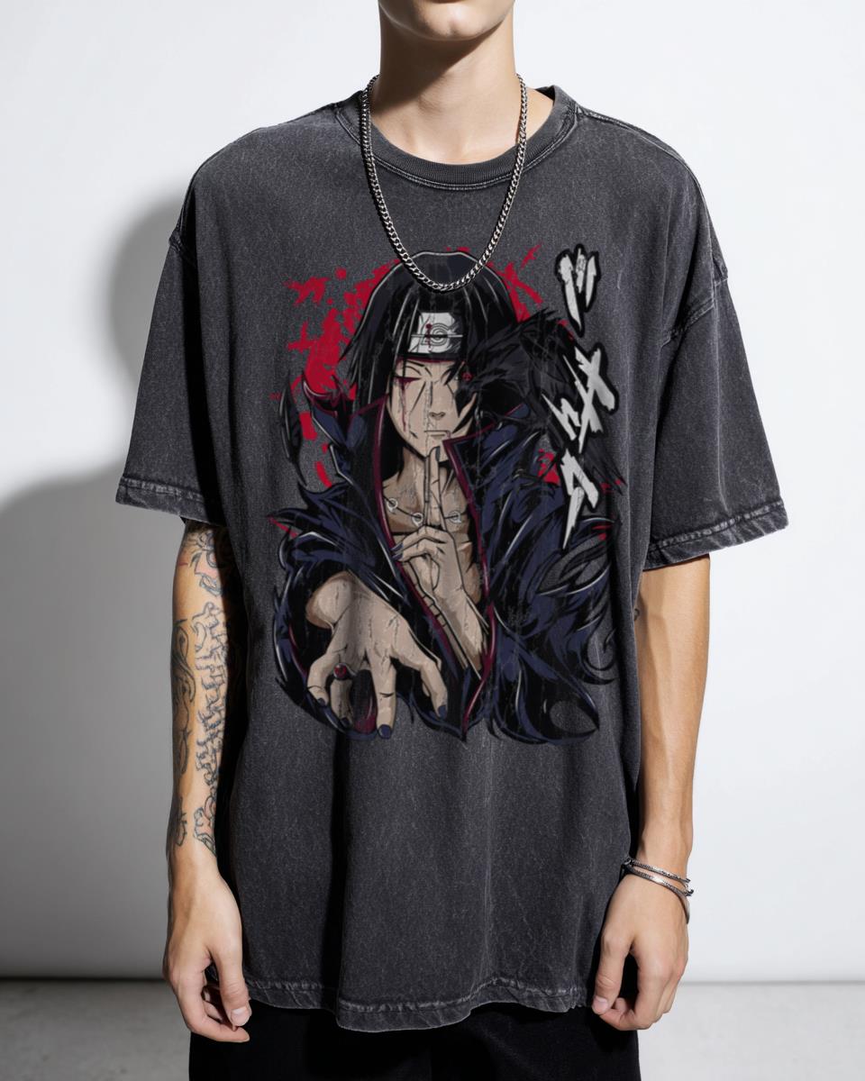 Broken Hero Naruto Shippuden T-Shirt - Uchiha Hatake Anime Art