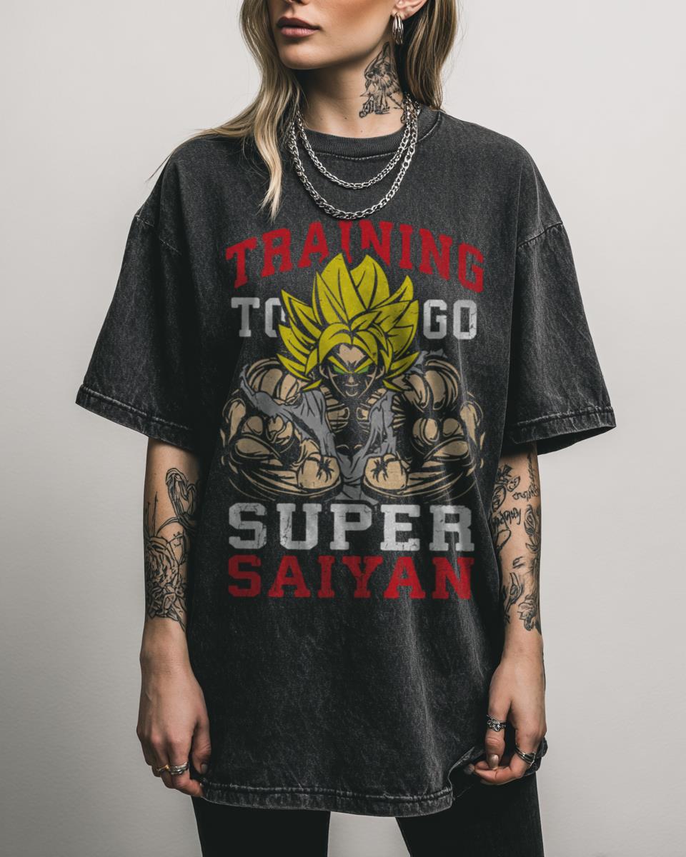 Broly Training To Go Super Saiyan DBZ Gym T-Shirt – Anime Workout Fitness Gift