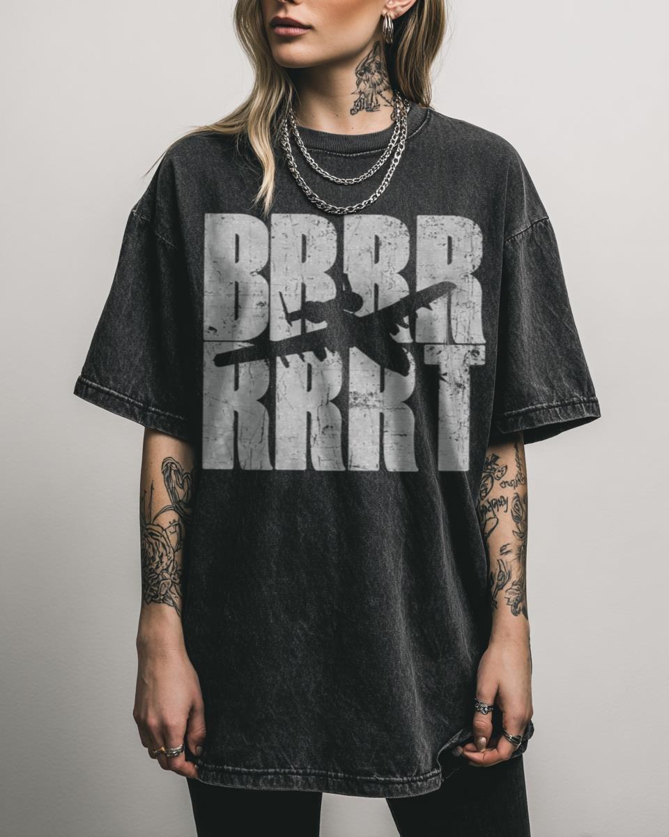 BRRRRT A-10 Warthog Military Aircraft T-Shirt – Aviation Enthusiast Gift