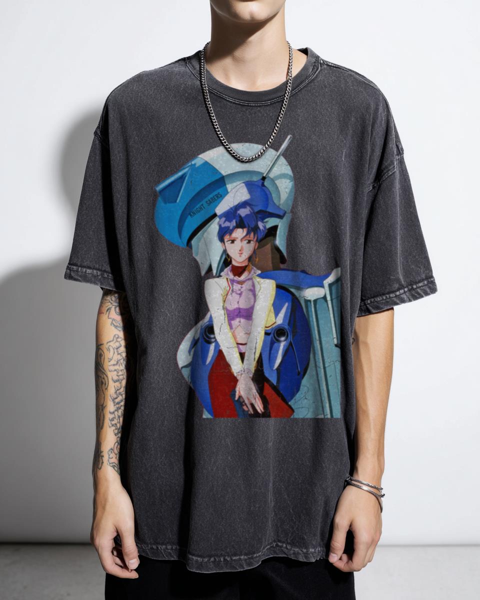 Bubblegum Crisis Priss Anime T-Shirt - 80s Cyberpunk Manga Retro Tee