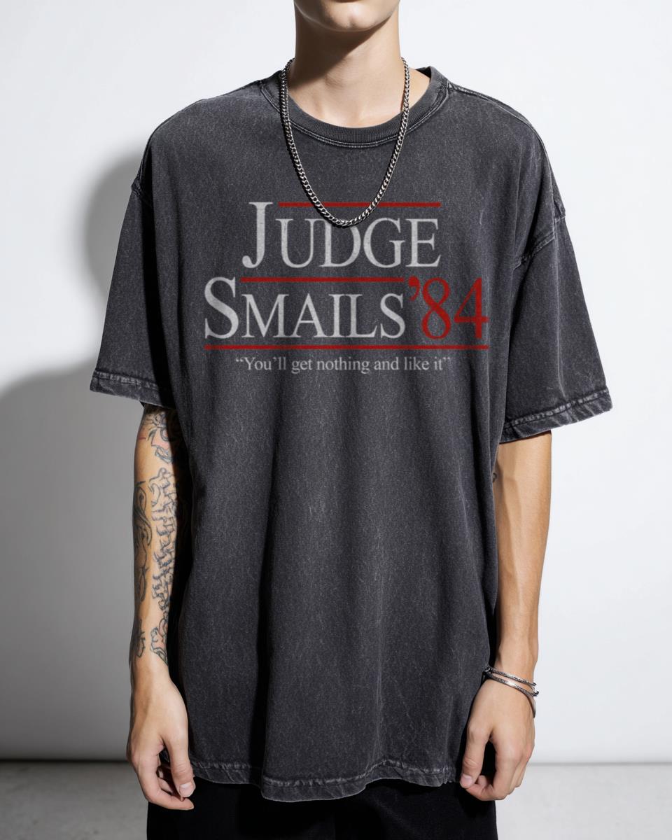 Caddyshack Judge Smails '84 Black Acidwash Graphic Tee