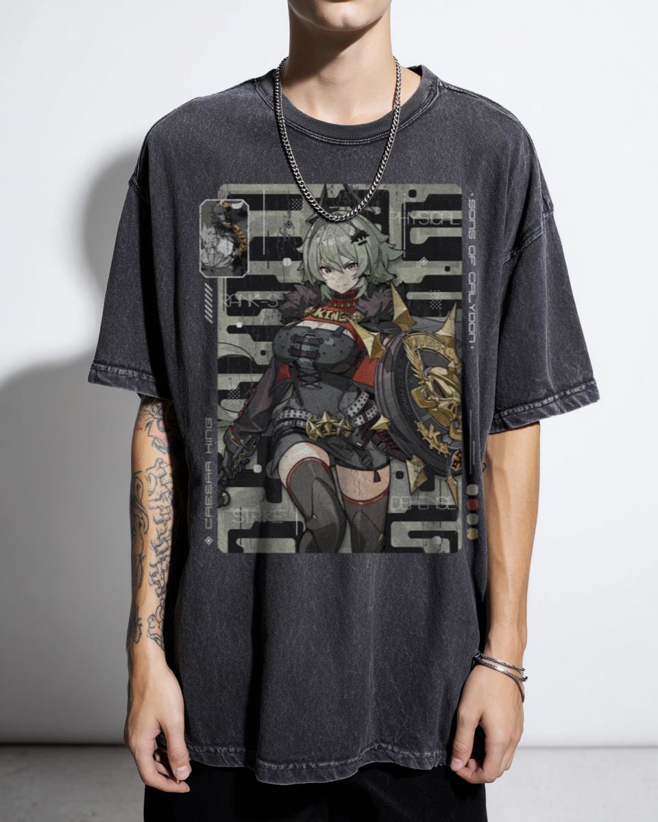 Caesar King Zenless Zone Zero T-Shirt - Hoyoverse Anime RPG Fan Art Unisex