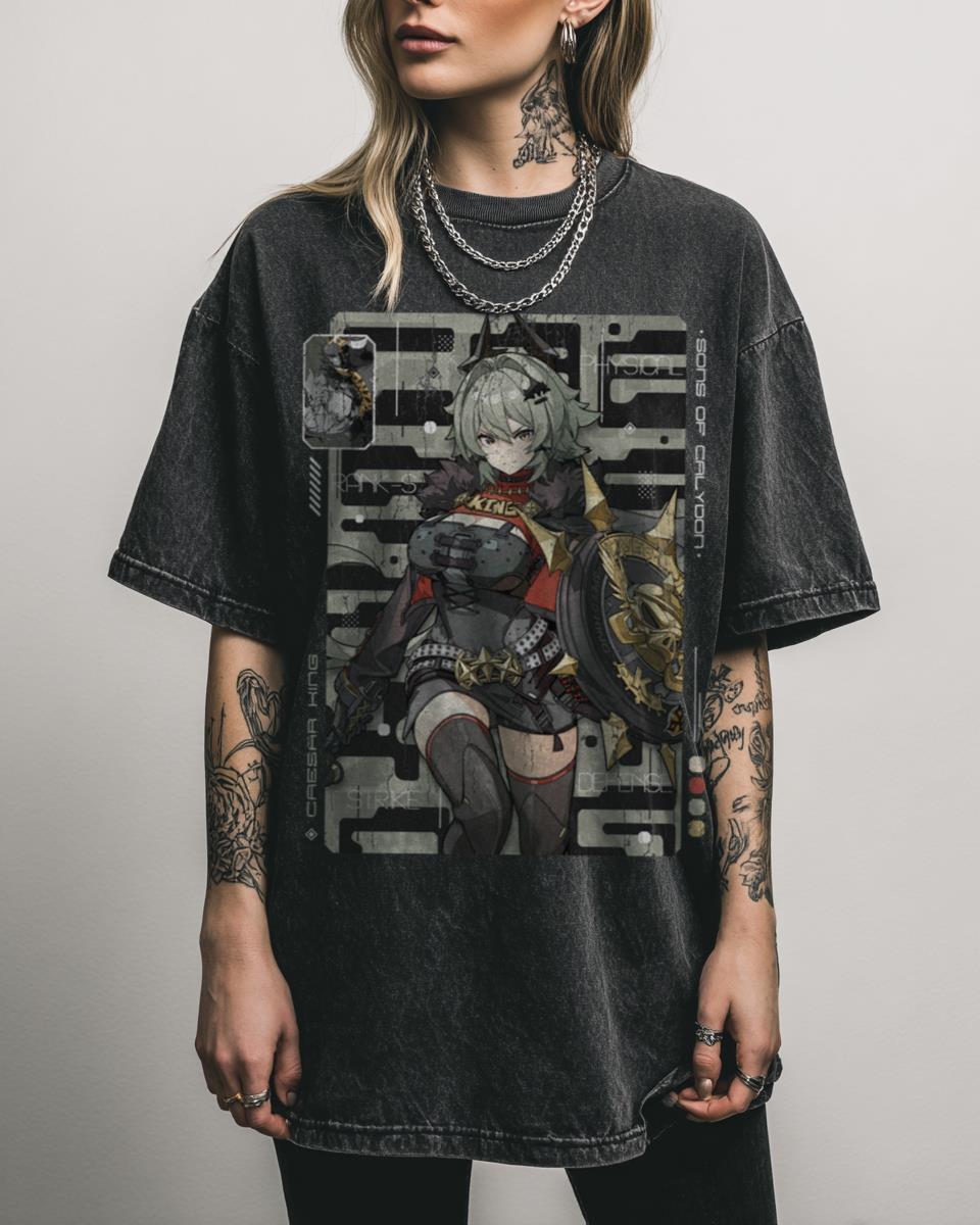 Caesar King Zenless Zone Zero T-Shirt – Hoyoverse Anime RPG Fan Art Unisex