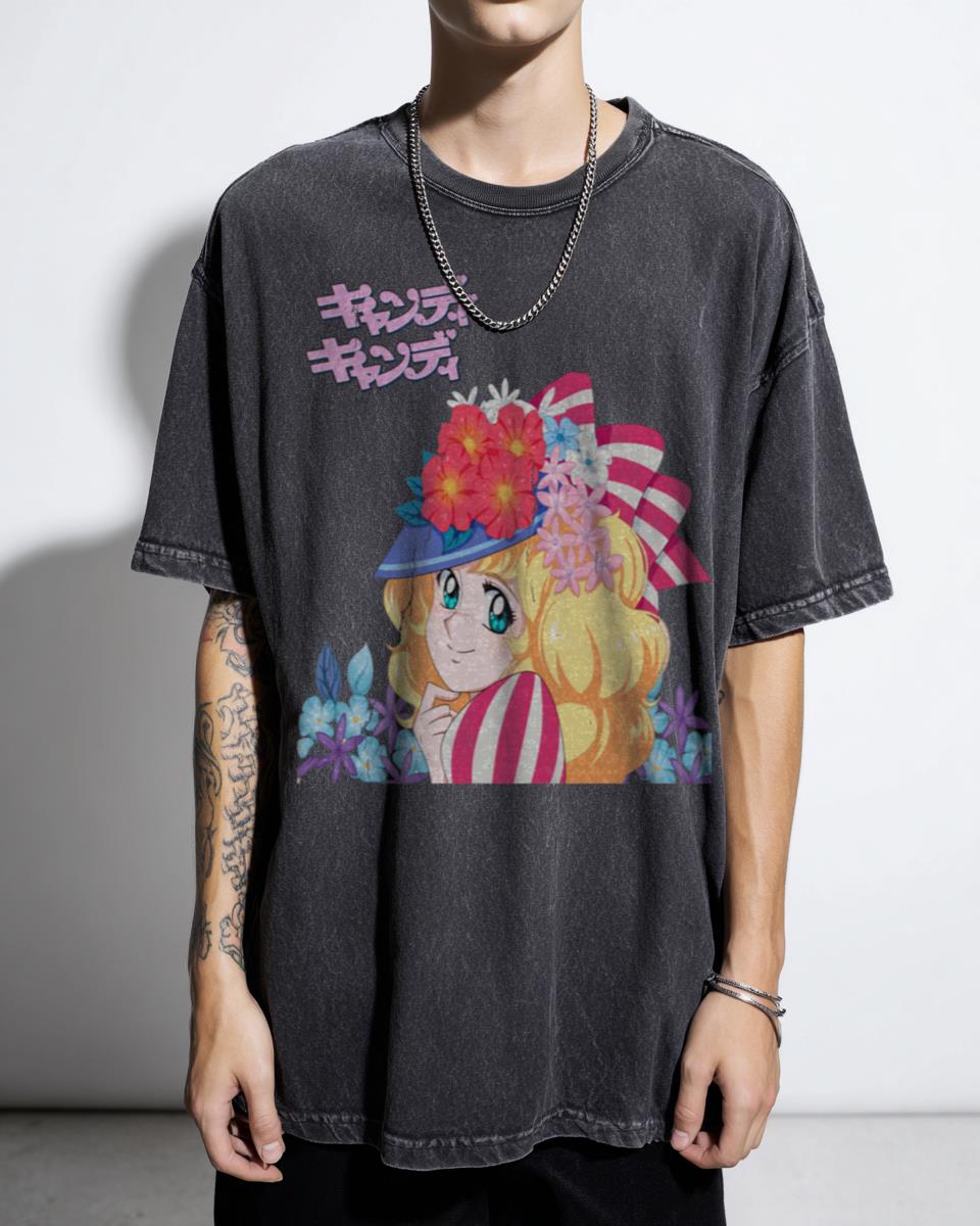 Candy Candy Retro Anime Girl T-Shirt - Kawaii Manga Aesthetic Apparel