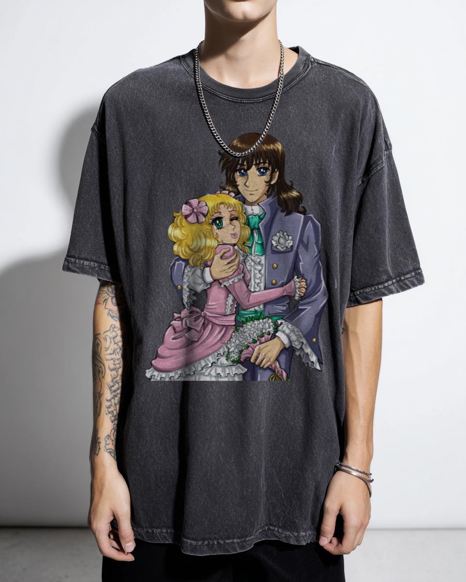 Candy-Candy Terry Grandchester Romance Anime T-Shirt - Classic Shojo Fan Women