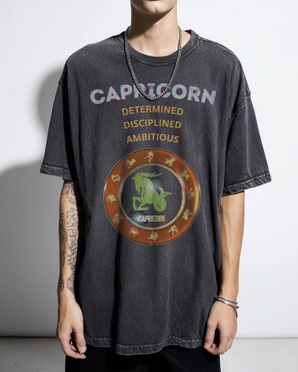 Capricorn Zodiac Sign Traits T-Shirt - Astrology Horoscope Gift Unisex
