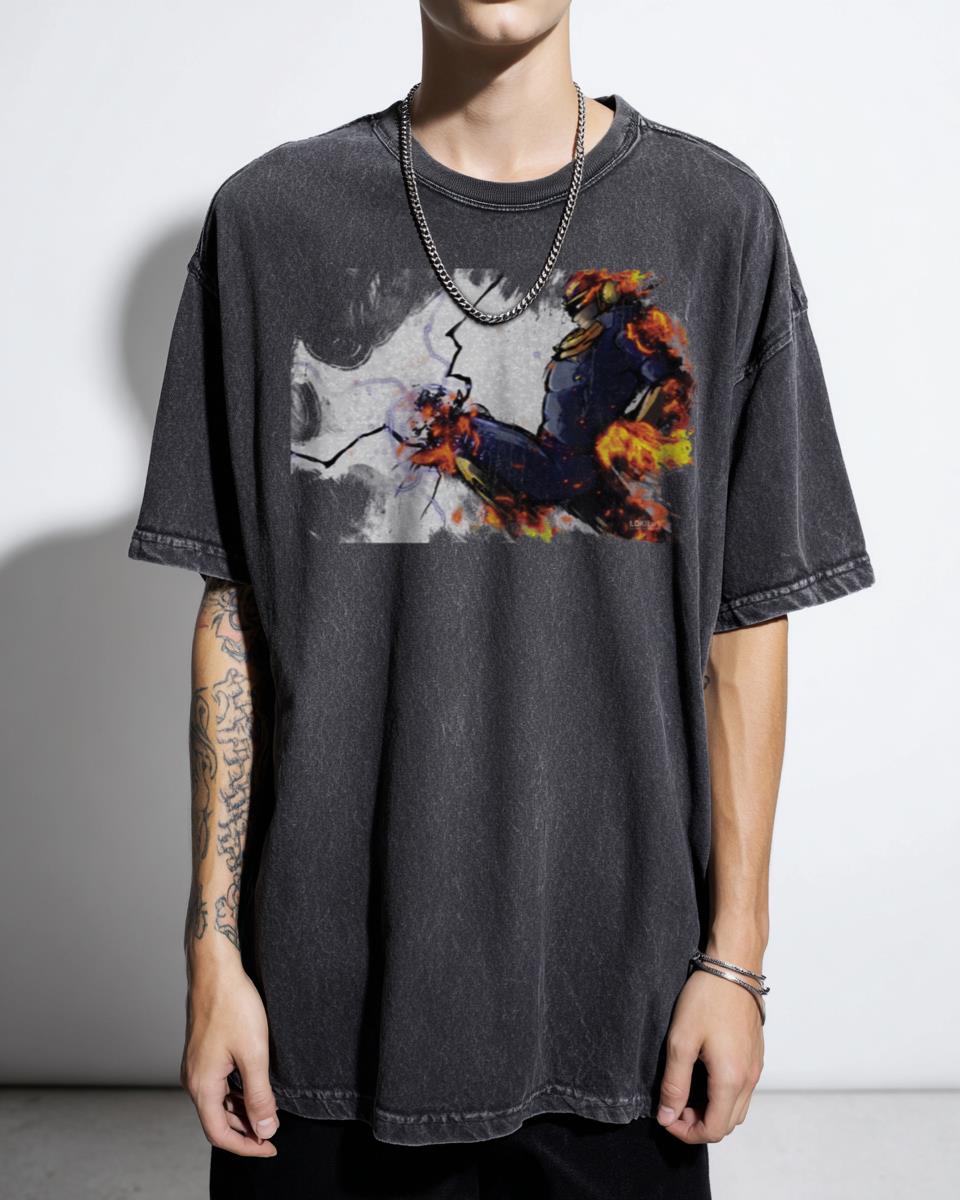 Captain Falcon's Flying Knee T-Shirt - Super Smash Bros Melee Fan Art Gaming Unisex