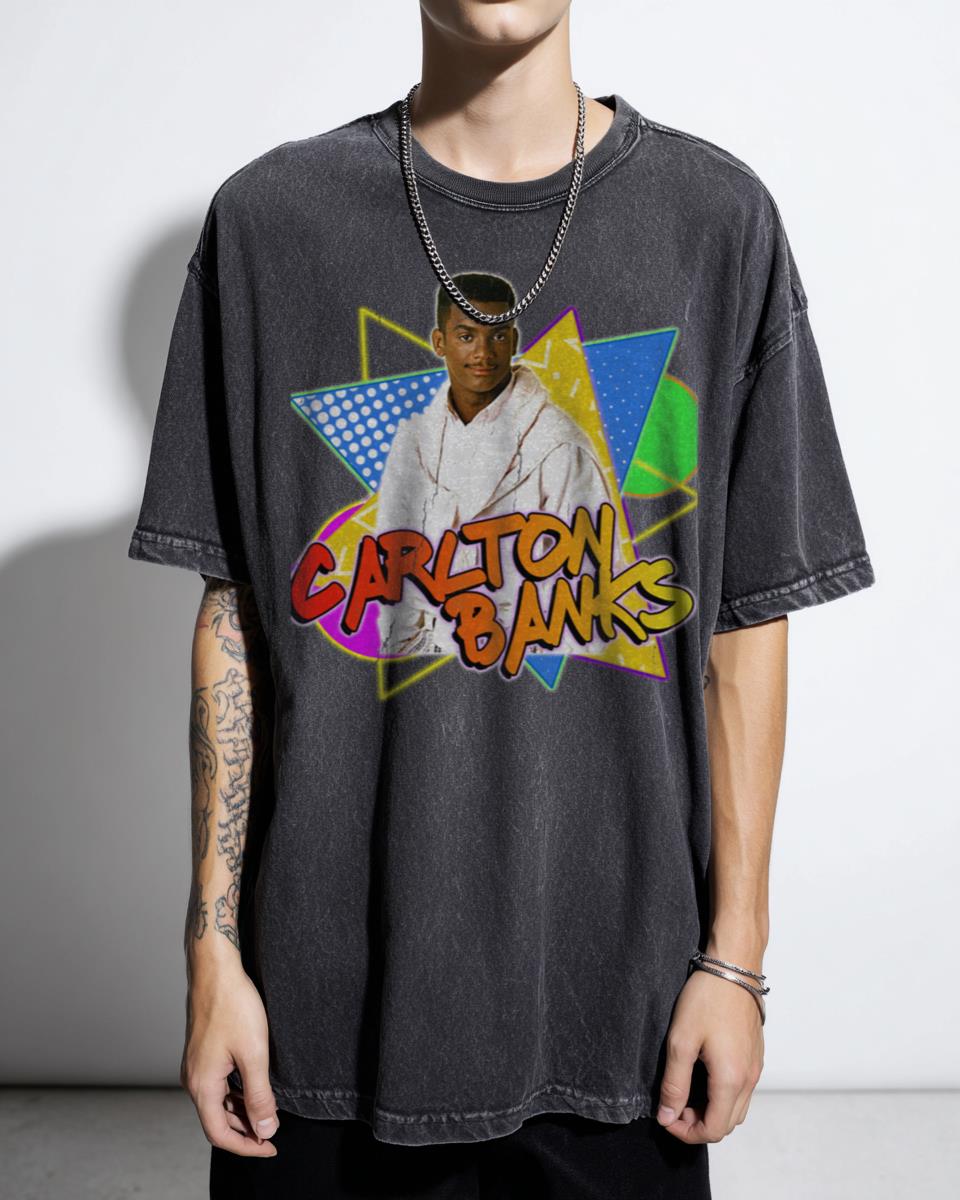 Carlton Banks 90s Aesthetic Fresh Prince T-Shirt - Nostalgia TV Show Fan Art Unisex