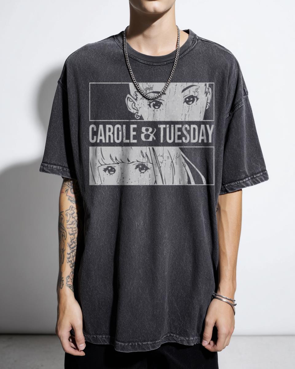 Carole & Tuesday Anime Logo T-Shirt - Galactic Mermaid Music Fan