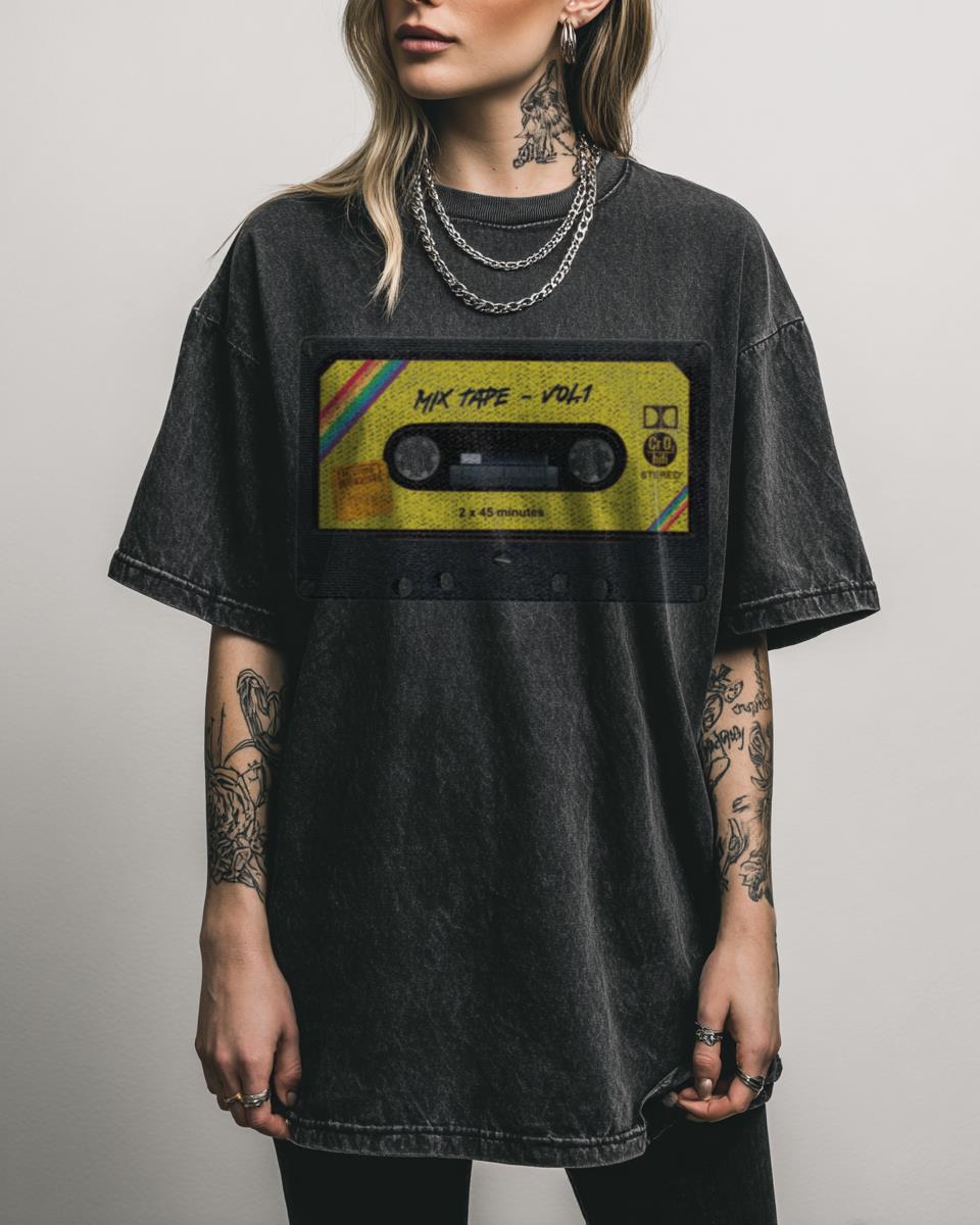 Cassette Tape Nostalgy Retro 80s 90s Music T-Shirt