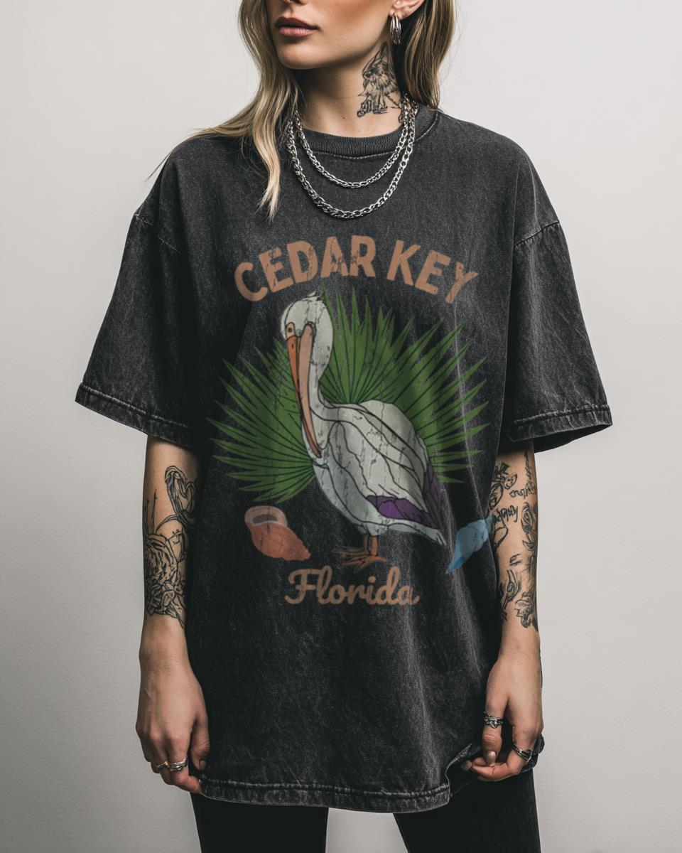 Cedar Key Florida Wildlife T-Shirt | Nature Travel Souvenir