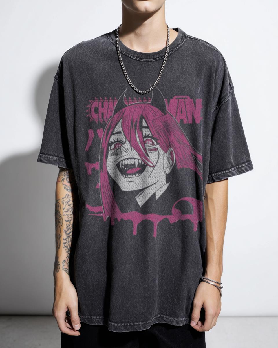 Chainsaw Man Pochita 'Scribble CSM' Anime Manga T-Shirt