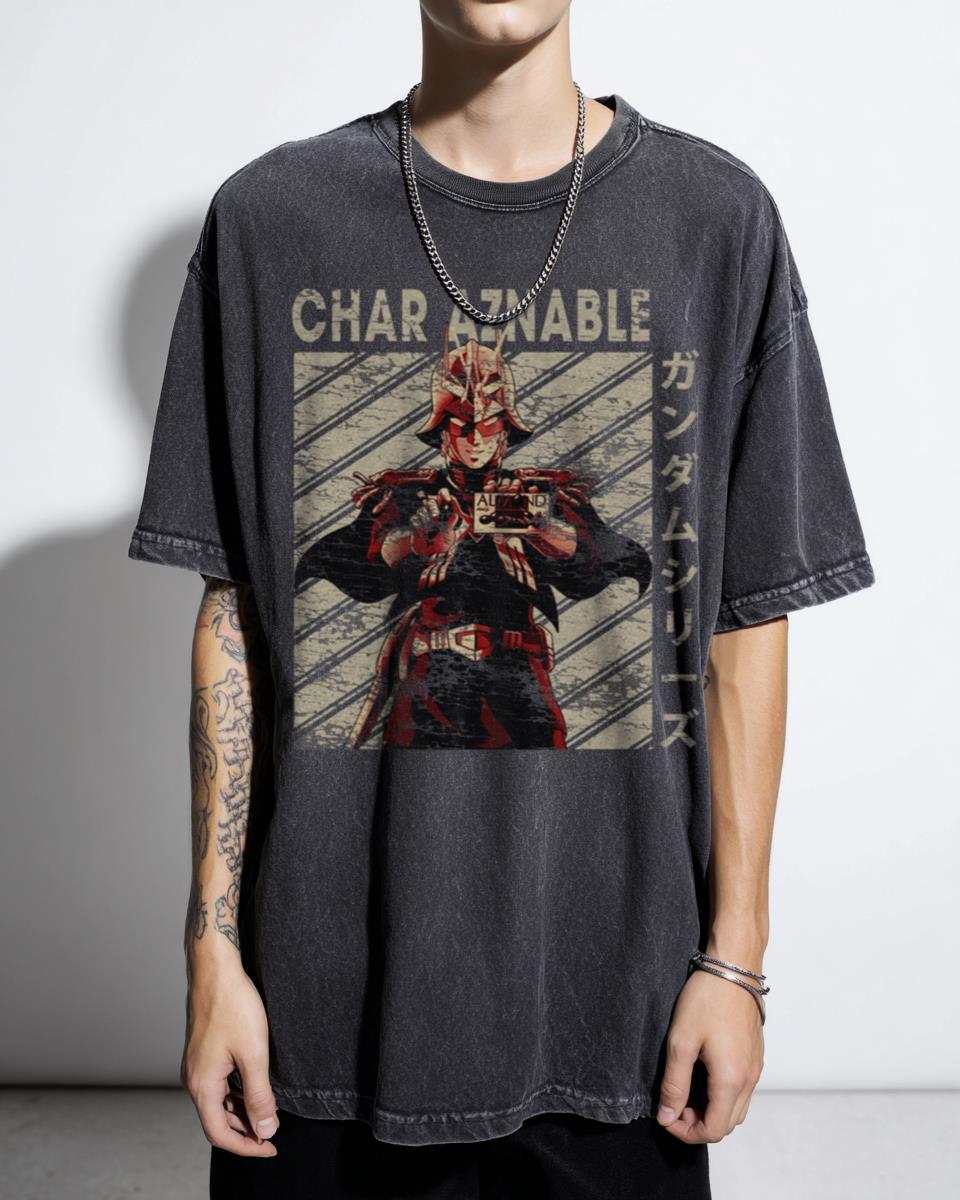 Char Aznable Gundam Anime T-Shirt - Mobile Suits Fan