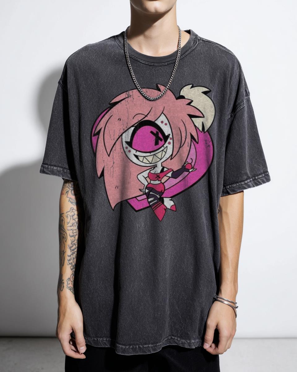 Cherri Bomb Hazbin Hotel Anime T-Shirt - Cartoon Fanart Kawaii Unisex