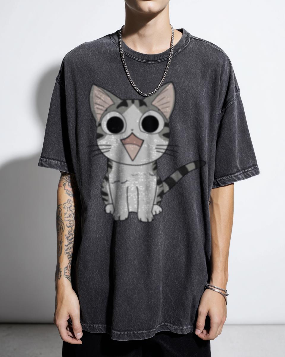 Chi the Cat T-Shirt - Cute Japanese Anime Neko Kitty Illustration