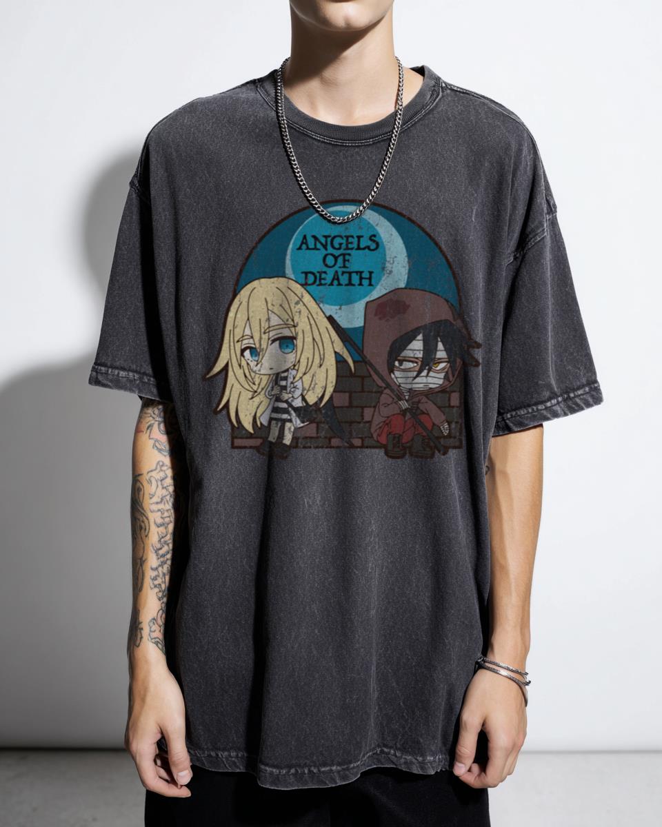 Chibi Angels of Death Tee | Ray & Zack Kawaii Anime Shirt